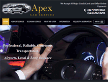 Tablet Screenshot of apexcarservice.com